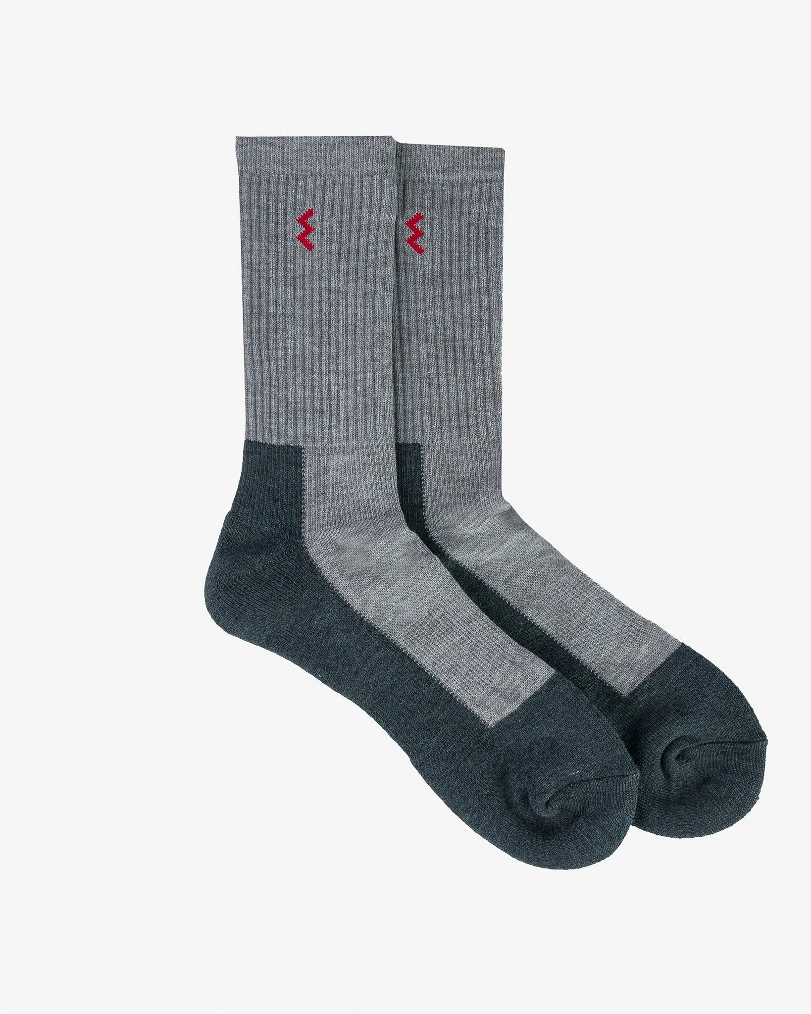 IRON HEART WORK BOOT SOCKS - GREY/CHARCOAL - 1