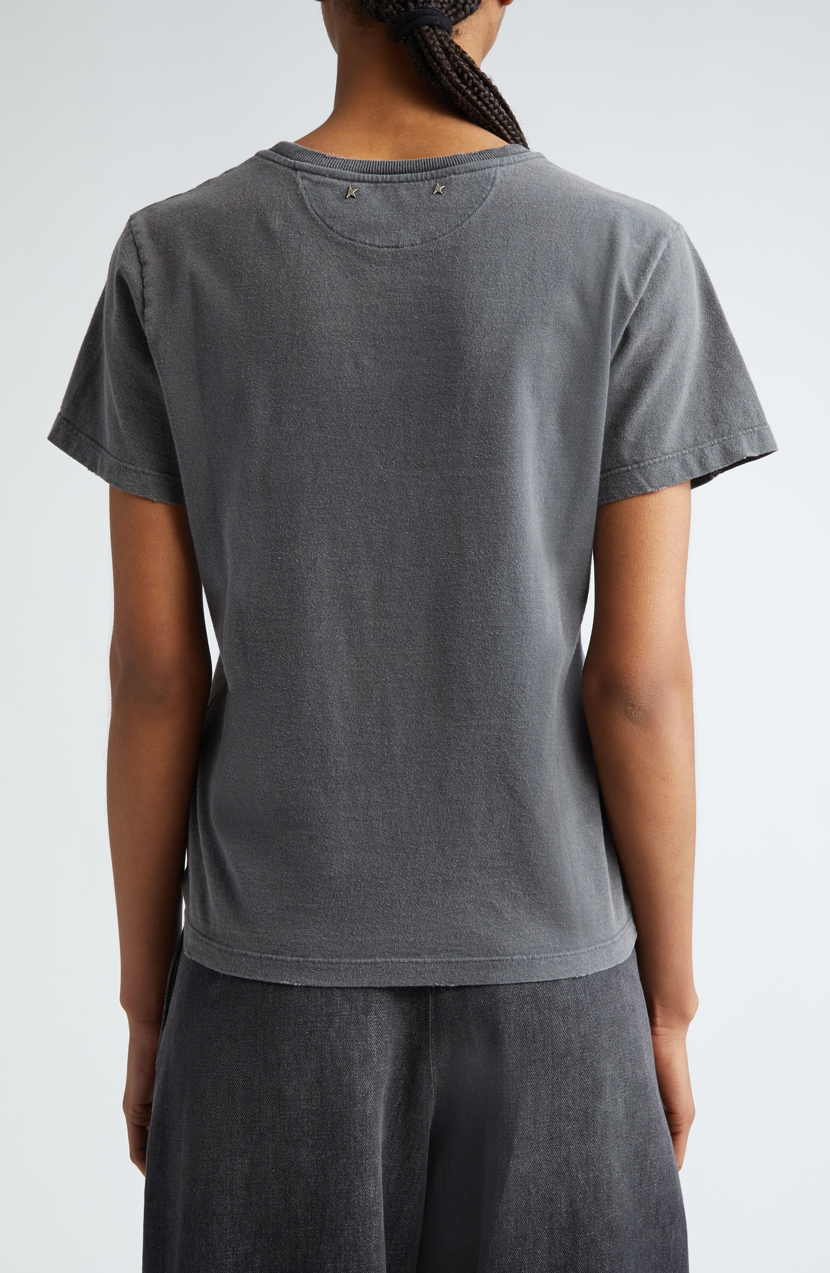 Distressed Cotton Logo Tee - 3