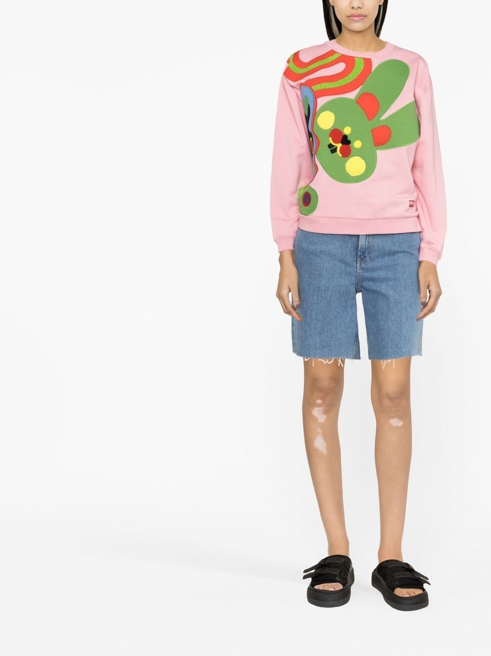 Kenzoo motif-embroidered sweatshirt - 2
