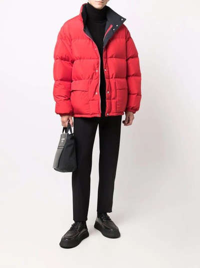 Jil Sander press-stud puffer coat outlook