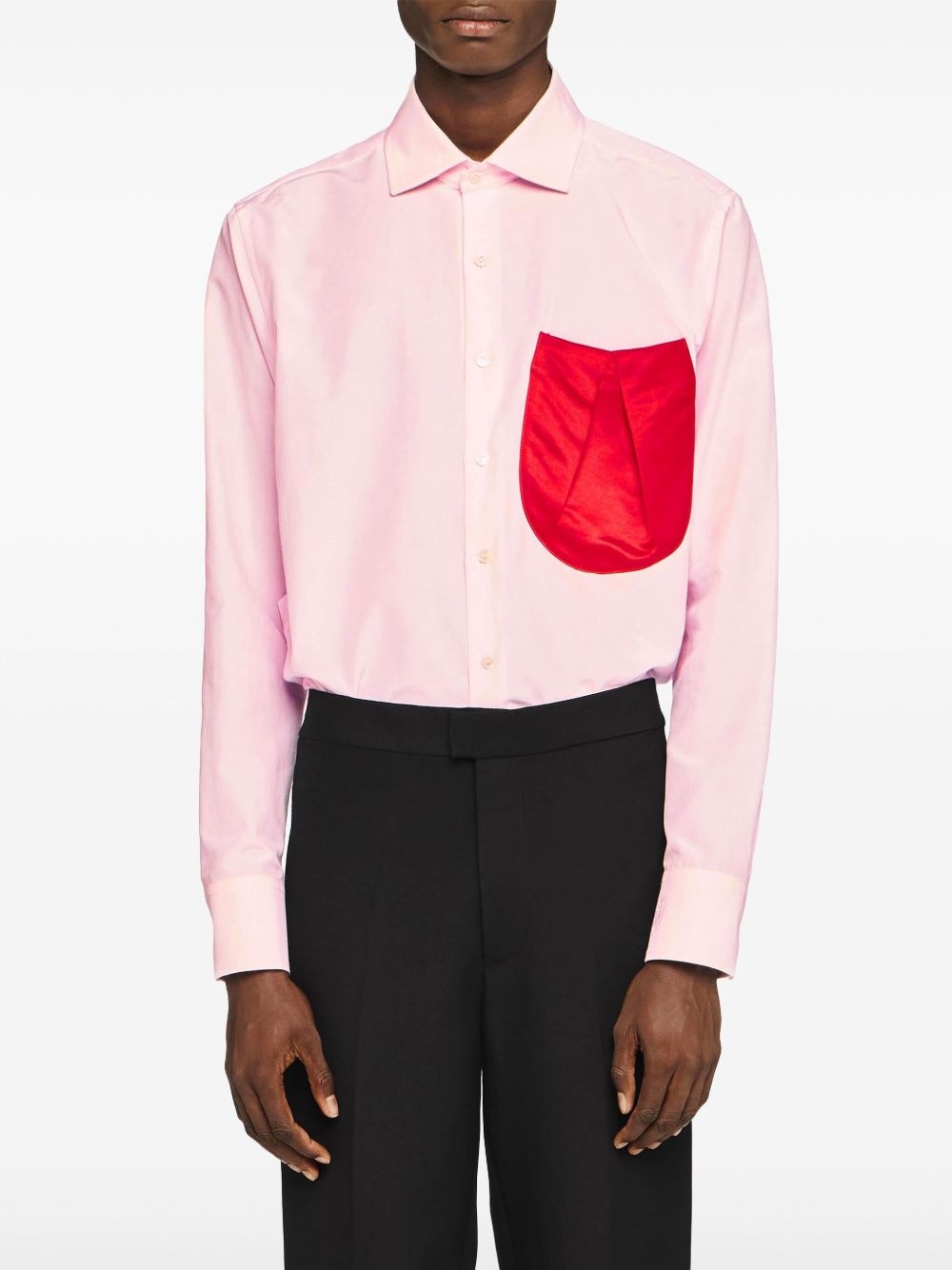contrasting pocket shirt - 3