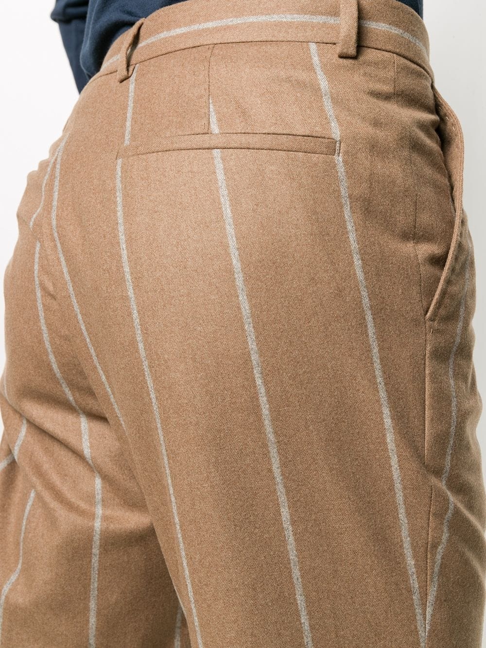 stripe tapered trousers - 5