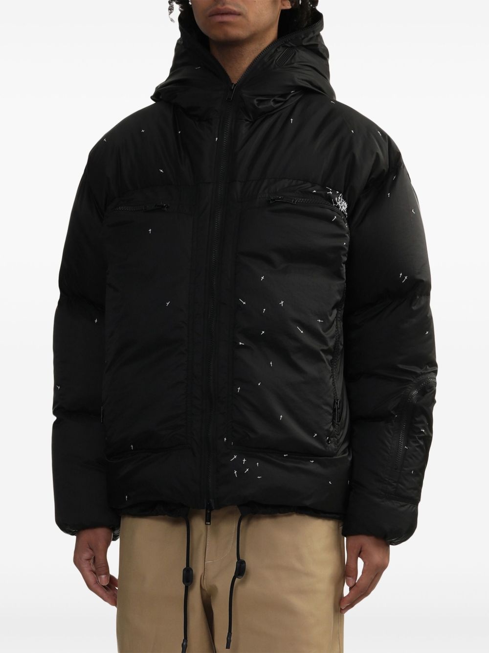 hooded down jacket - 3