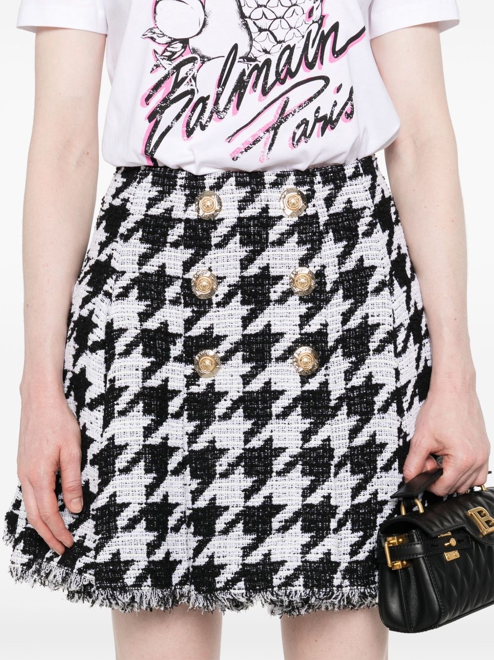 tweed A-line skirt - 5