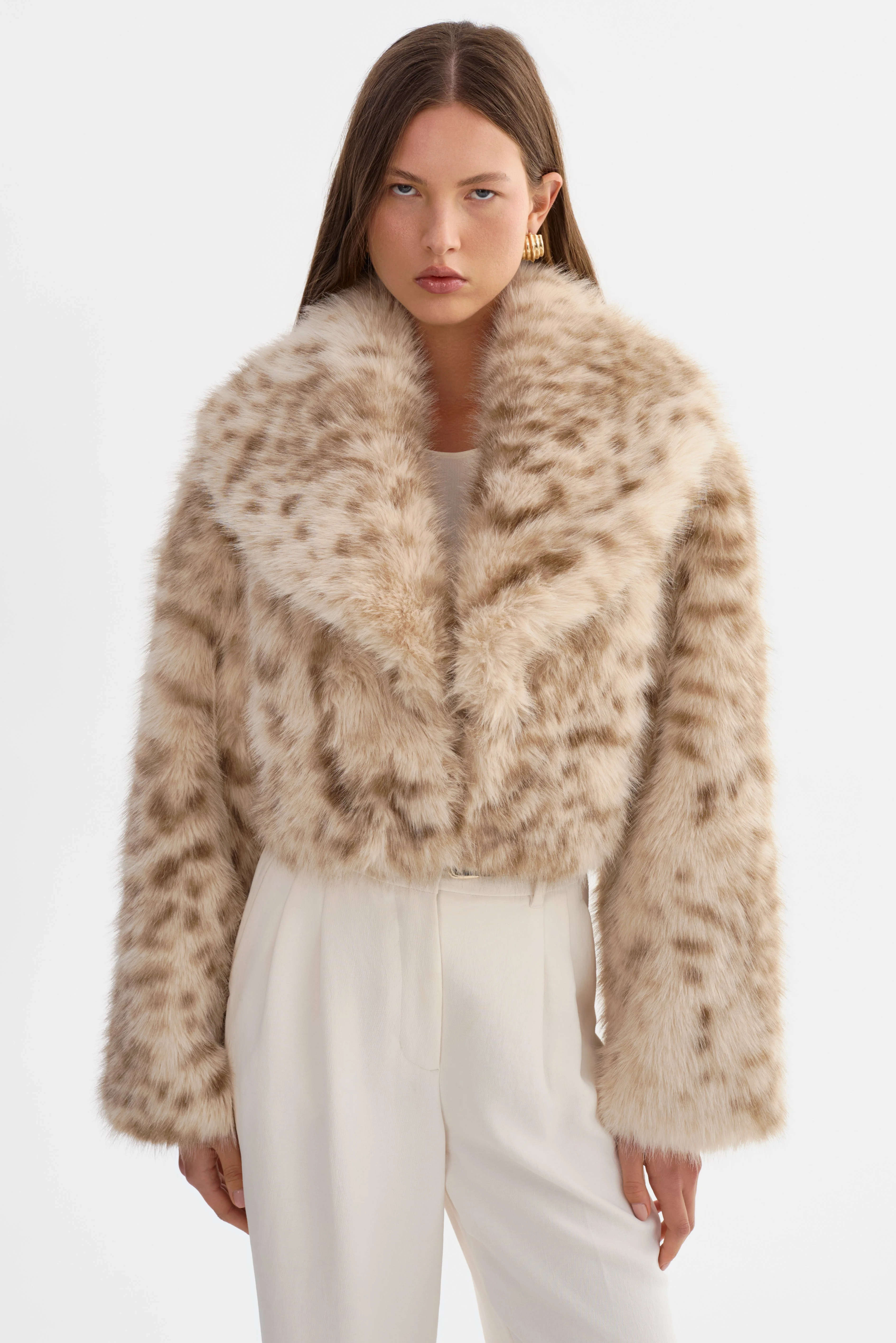 DANIKA LEO | Faux Fur Crop Jacket - 1