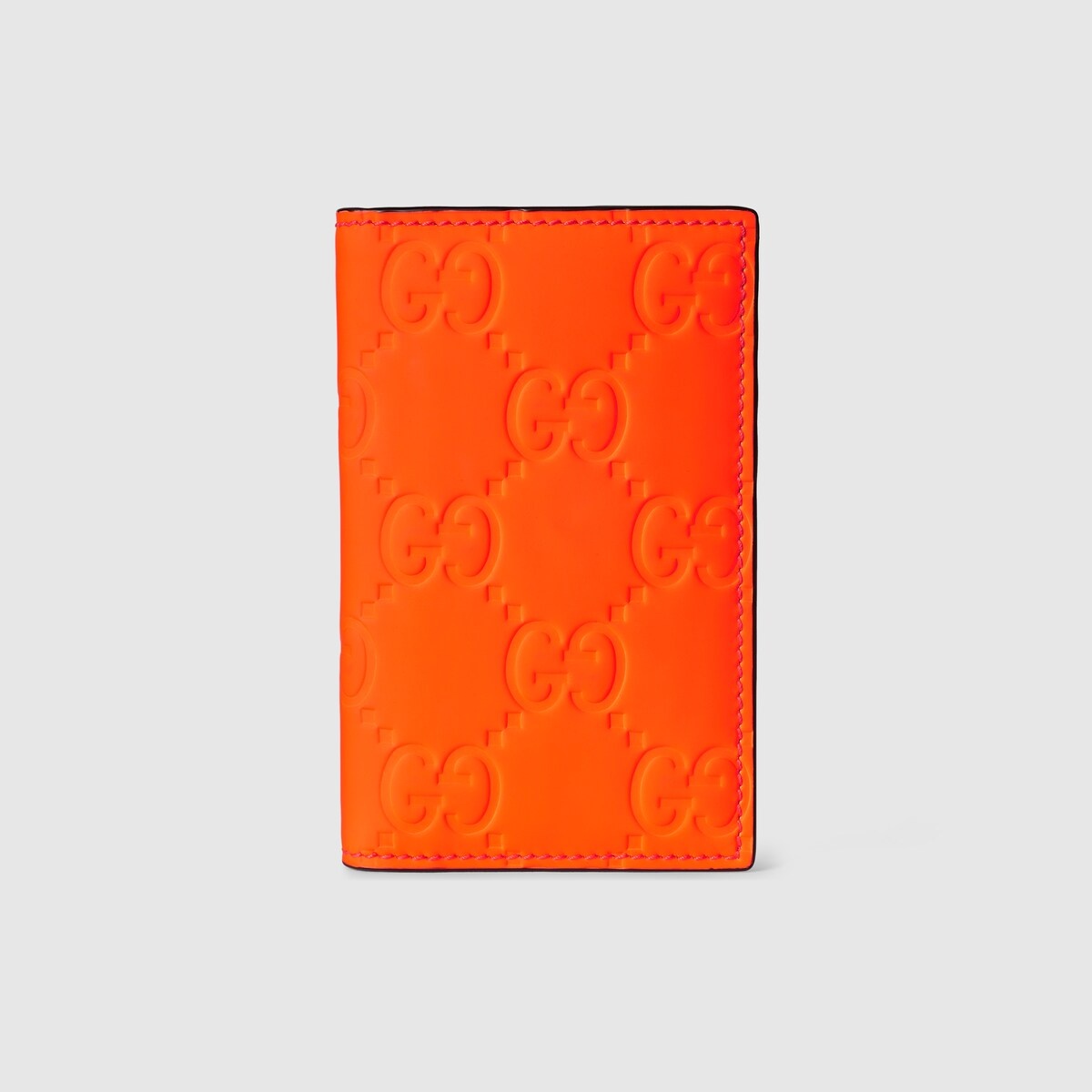 GG rubber-effect long card case - 1