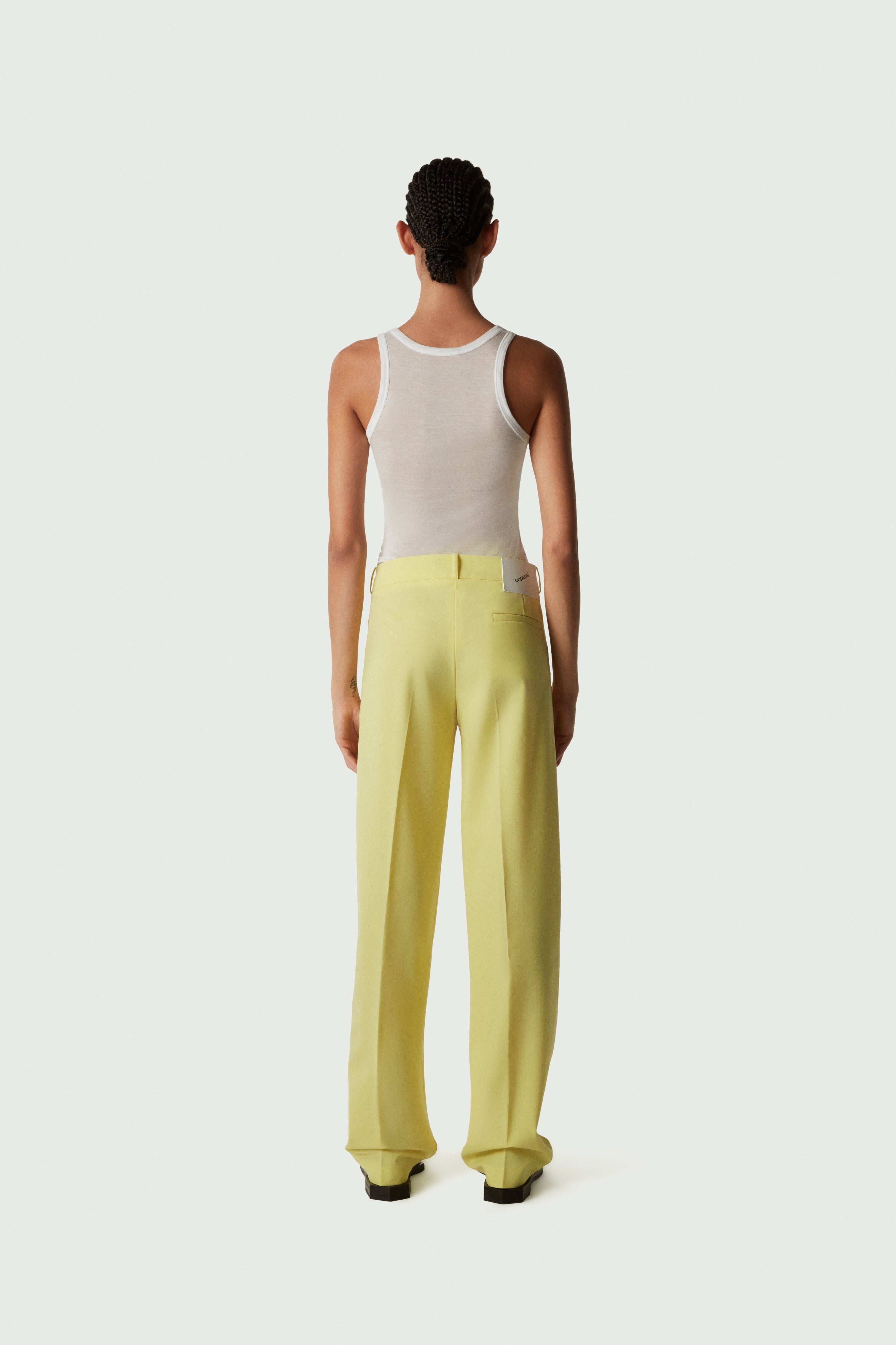 Low-rise loose tailored trousers - 4