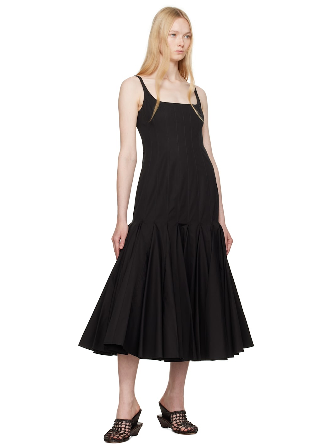 Black La Croisière 'The Agave' Midi Dress - 4