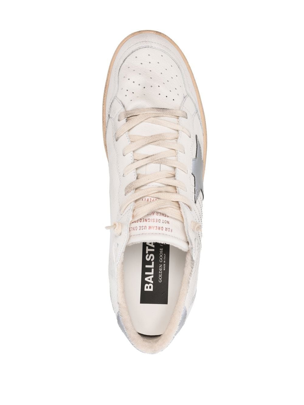 star-patch lace-up sneakers - 4