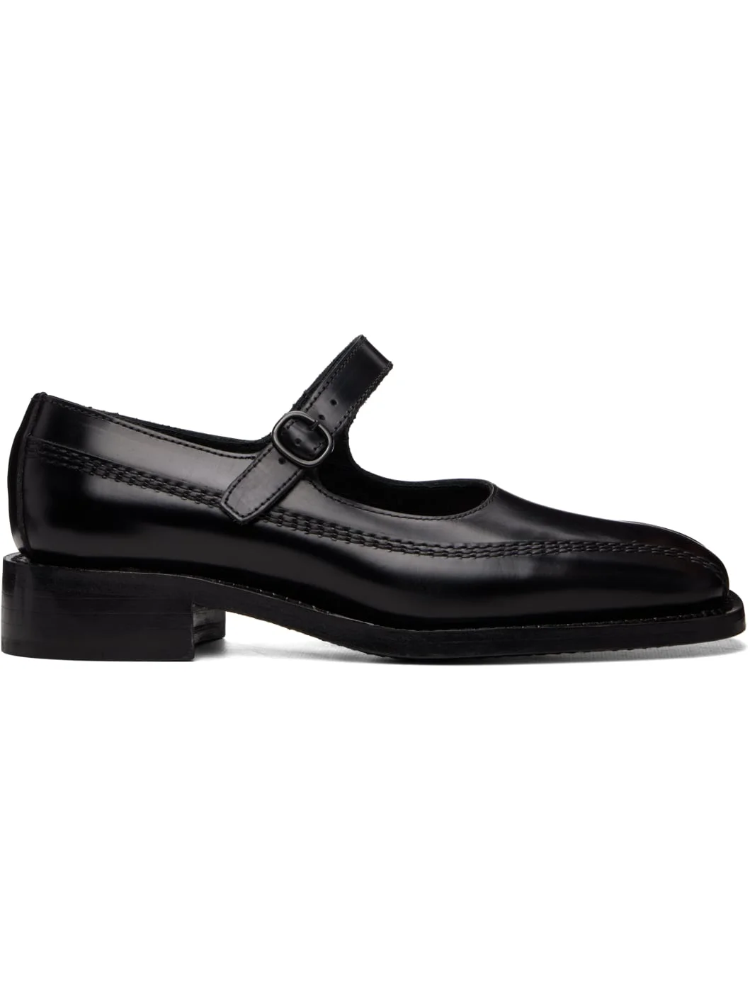 Black Sio Polished Loafers - 1