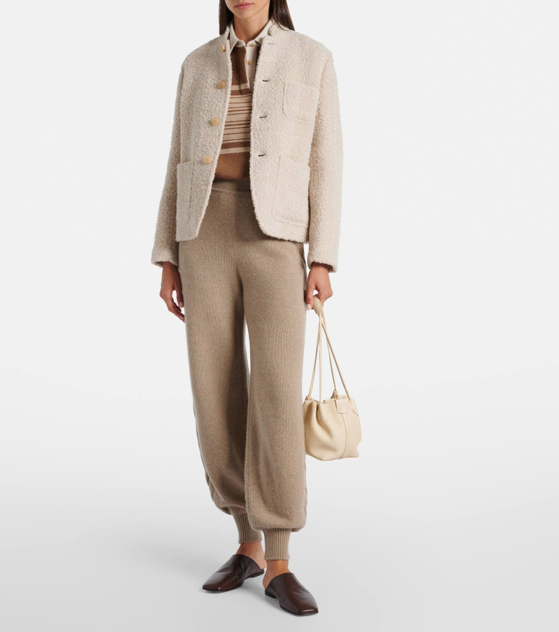 Loro Piana Spagna Mini SB bouclé wool-blend jacket outlook