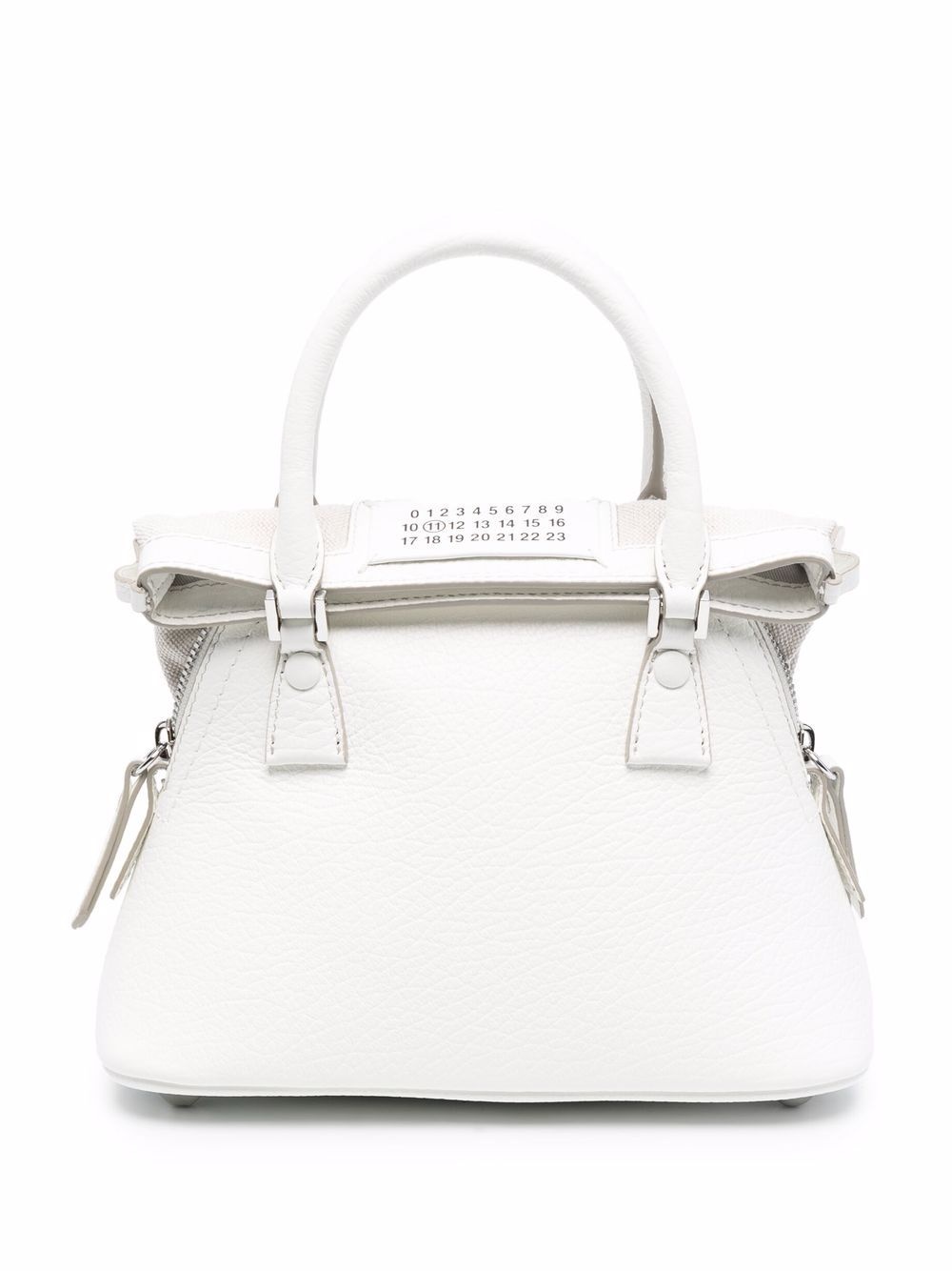logo-patch leather tote bag - 6