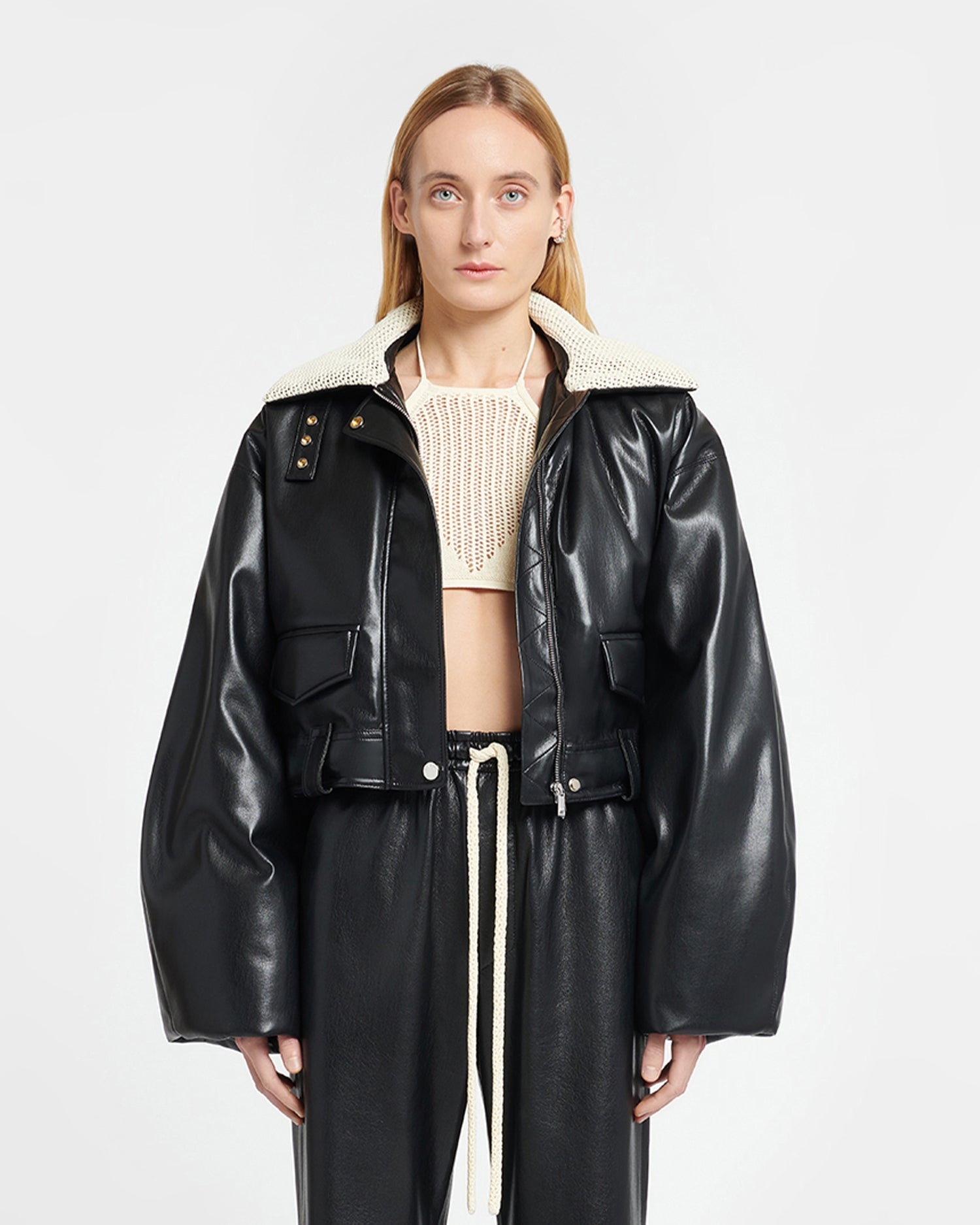 Okobor™ Alt-Leather Bomber Jacket - 3