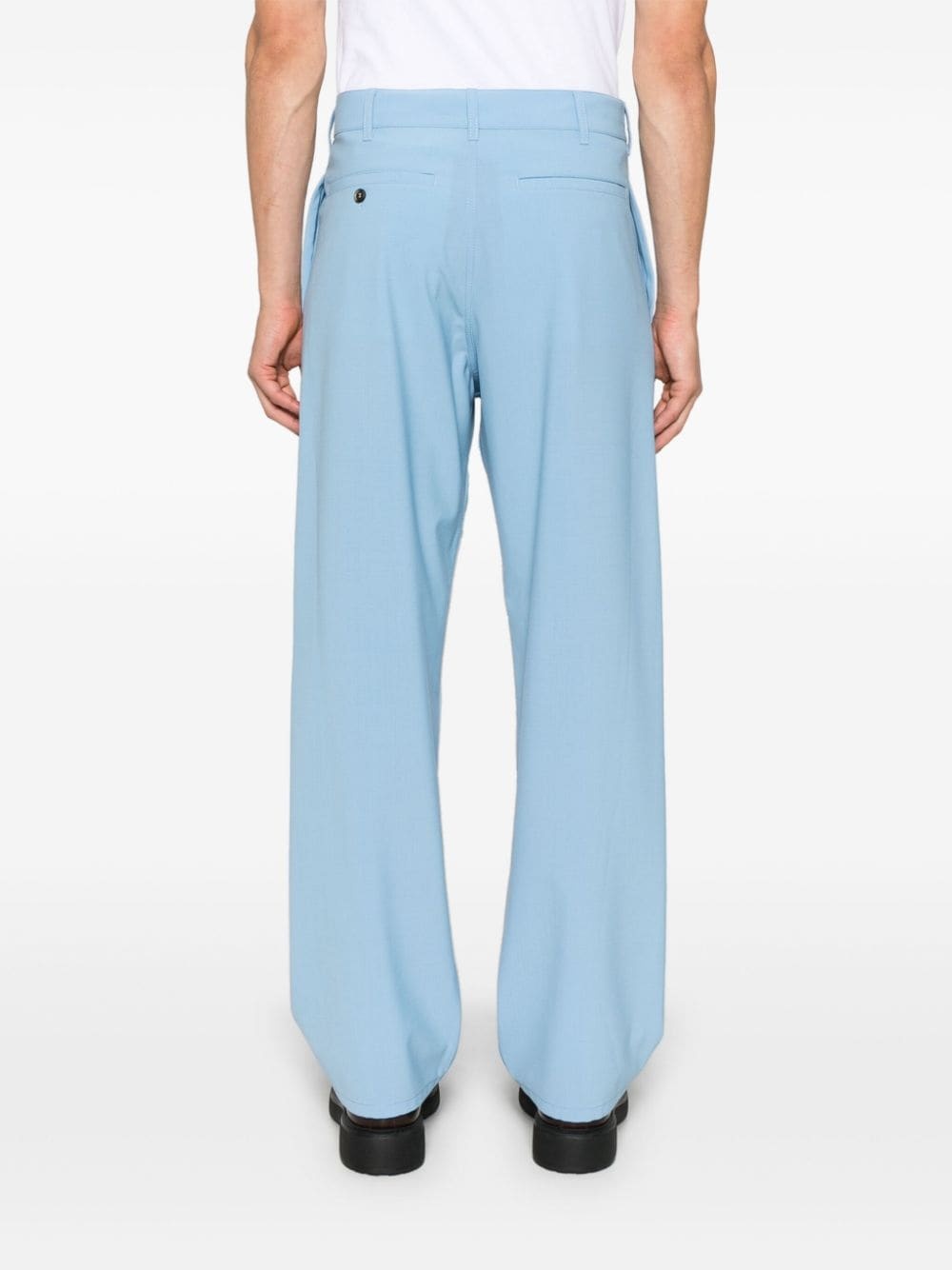 Mending-logo straight-leg trousers - 4