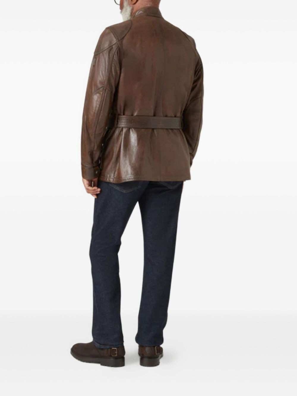 TRIALMASTER BELTED LEATHER JACKET - 5