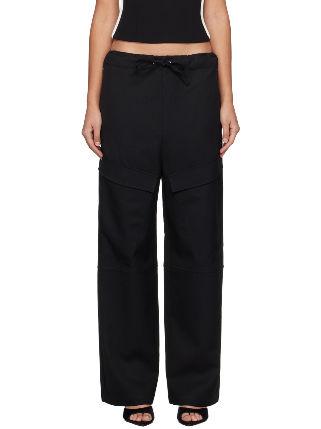 Black Herb Trousers - 1