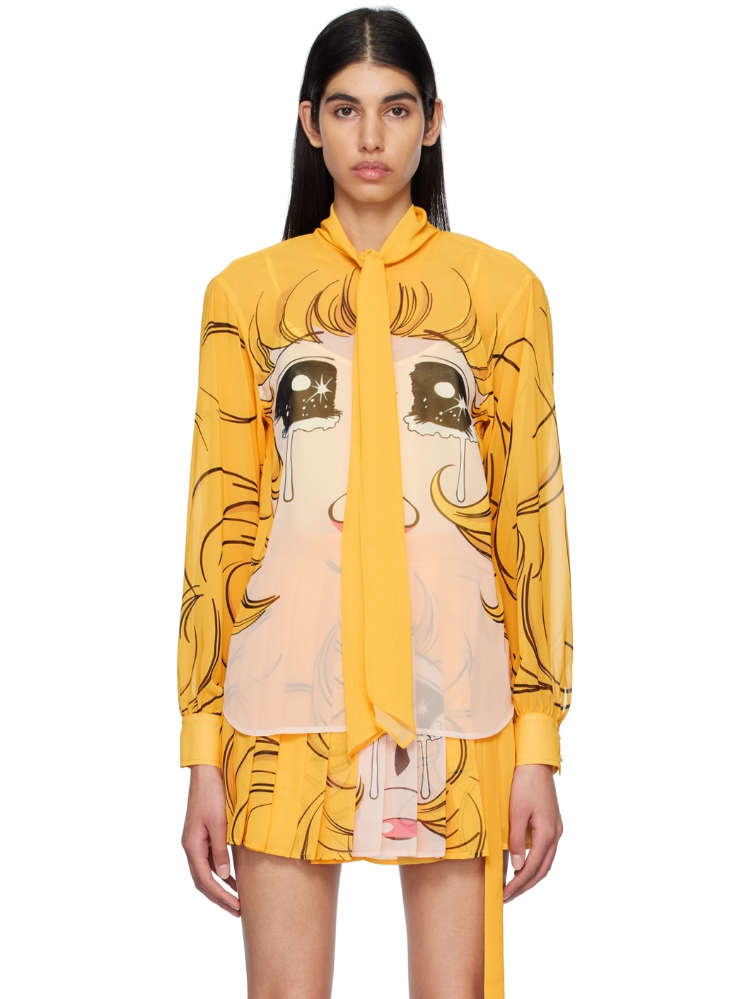 Yellow Crying Girl Blouse - 1