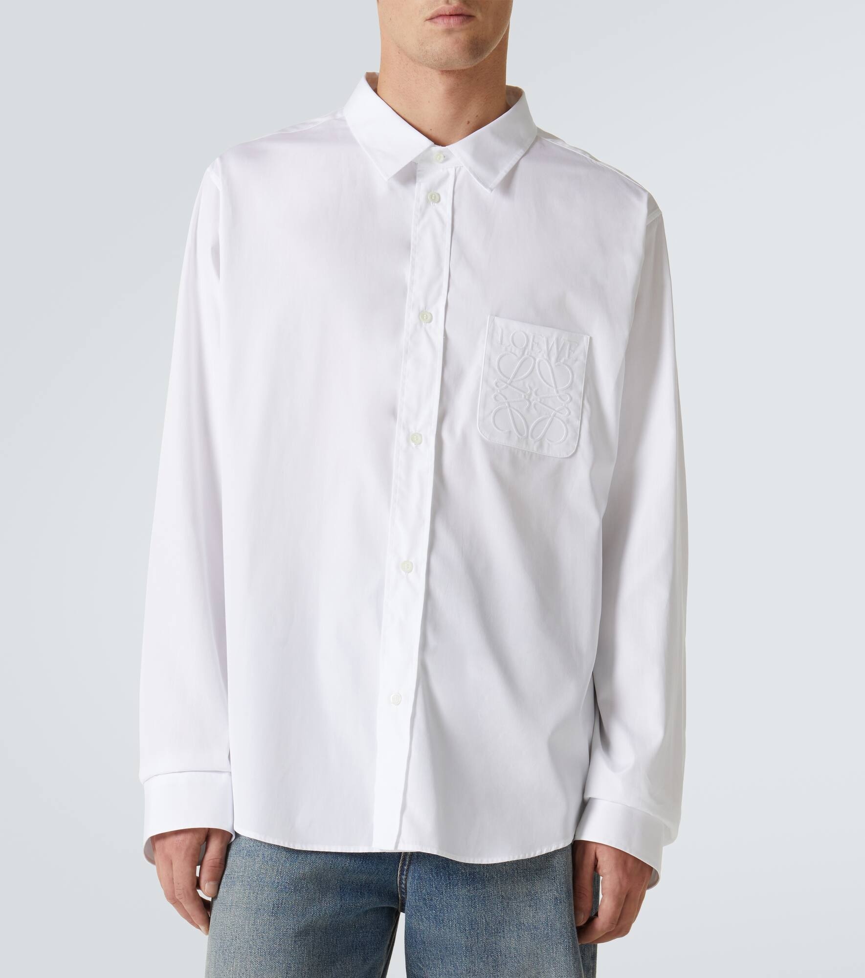 Anagram cotton poplin shirt - 3