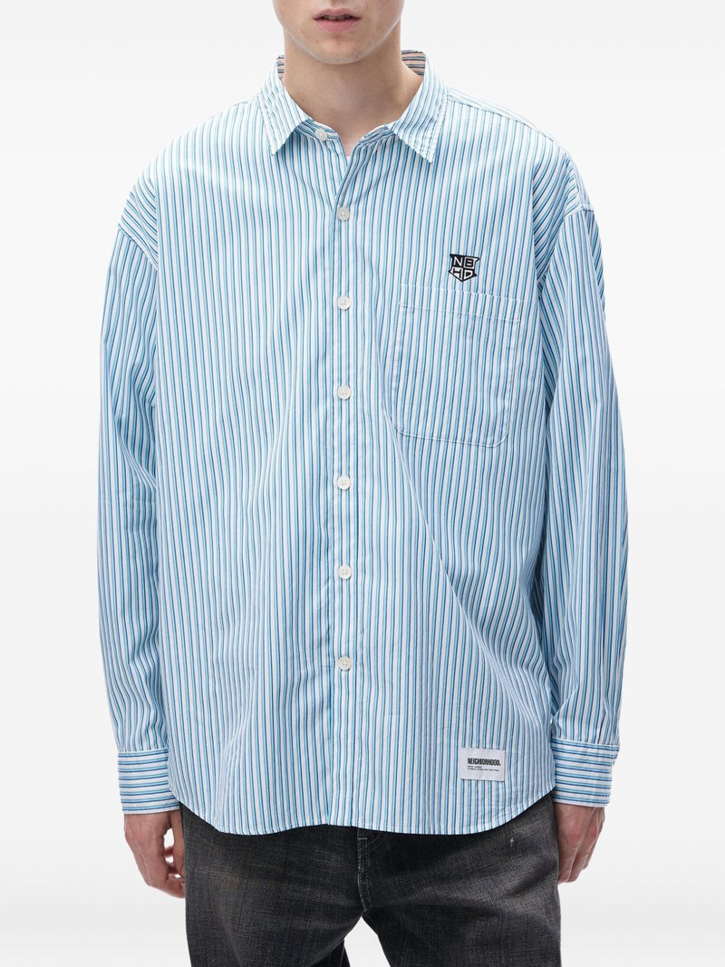 NEIGHBORHOOD striped cotton shirt outlook