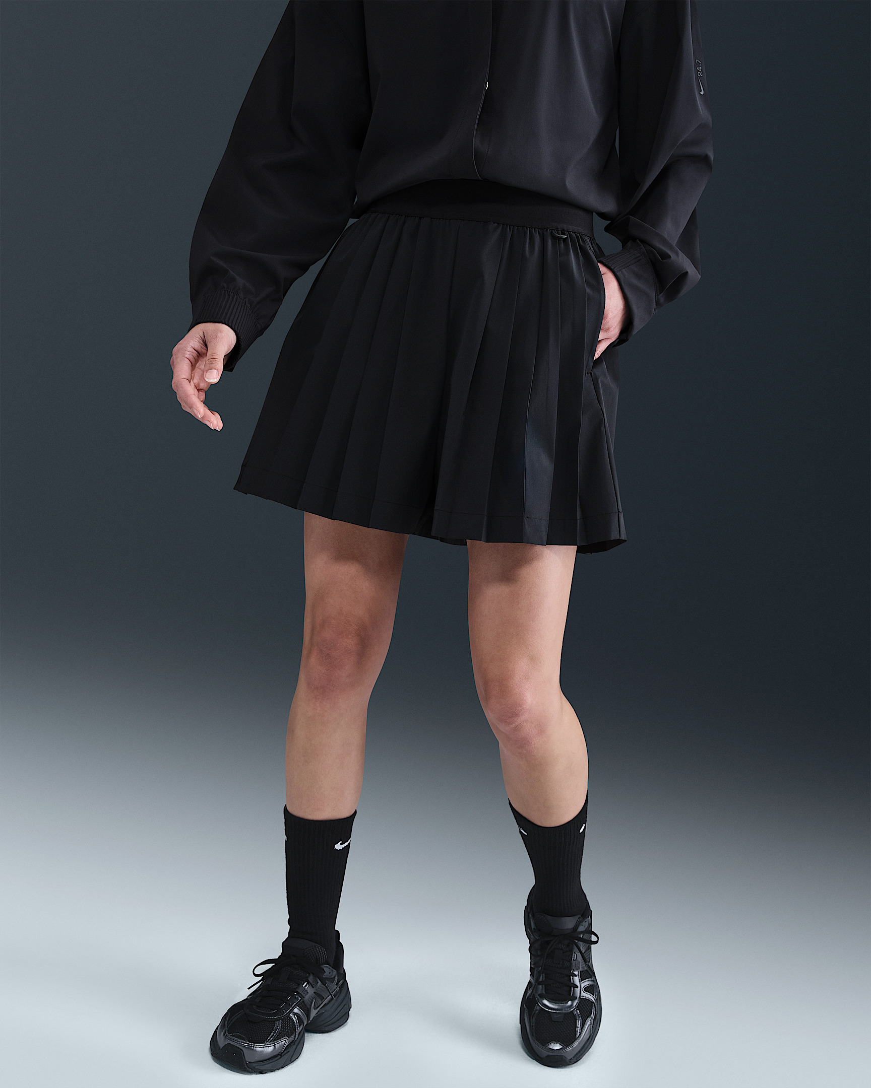 Nike 24.7 PerfectStretch Women's Dri-FIT High-Waisted Loose Pleated Skort - 2