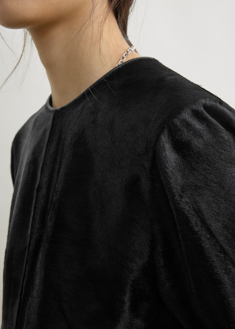 Leather dress black 6