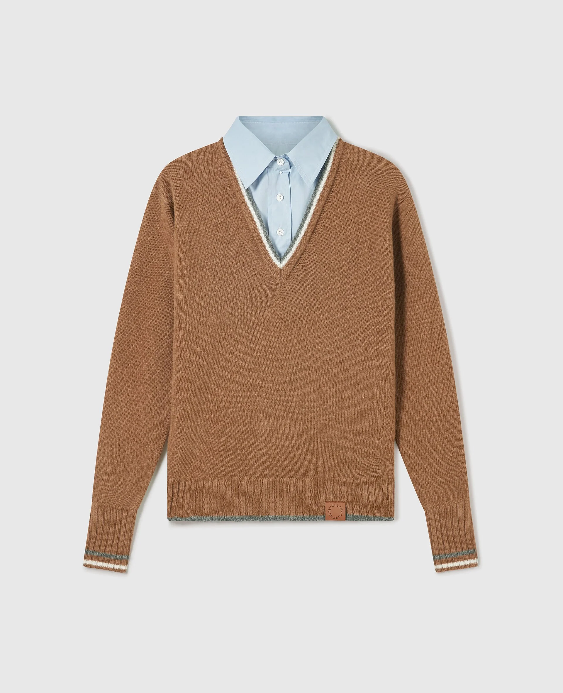 Hybrid Knit Shirt Jumper - 1