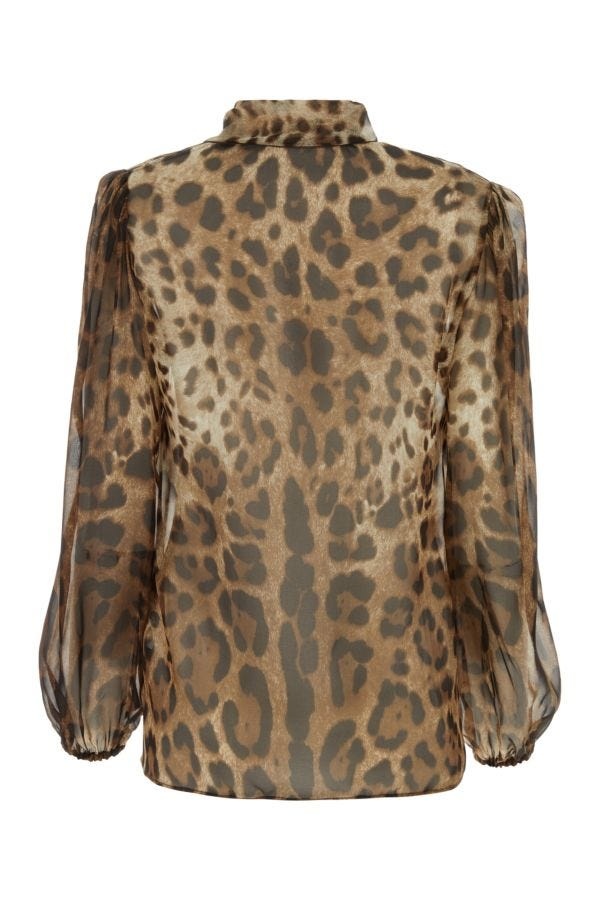 Dolce & Gabbana Woman Printed Chiffon Shirt - 2