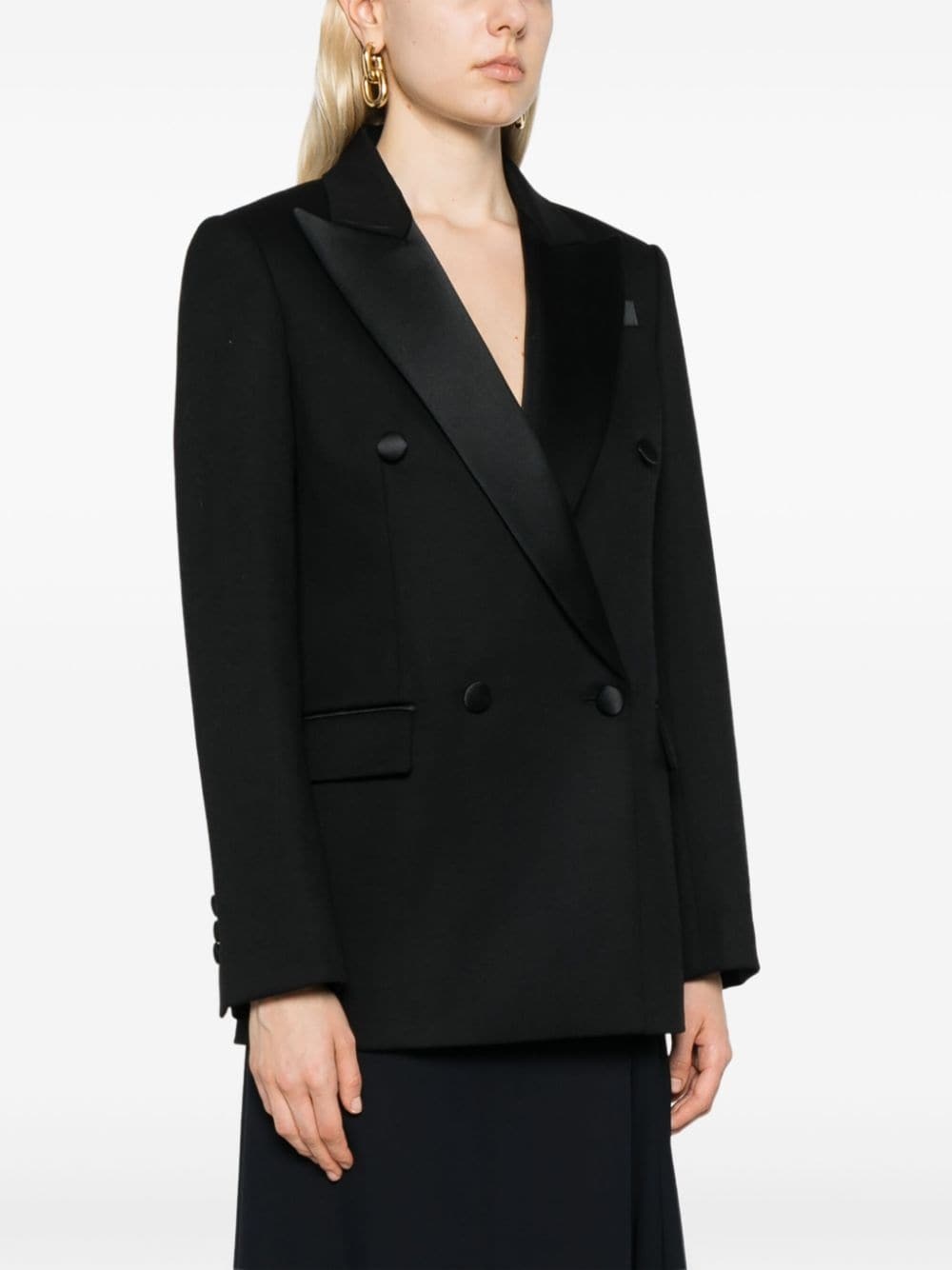satin-lapels blazer - 3