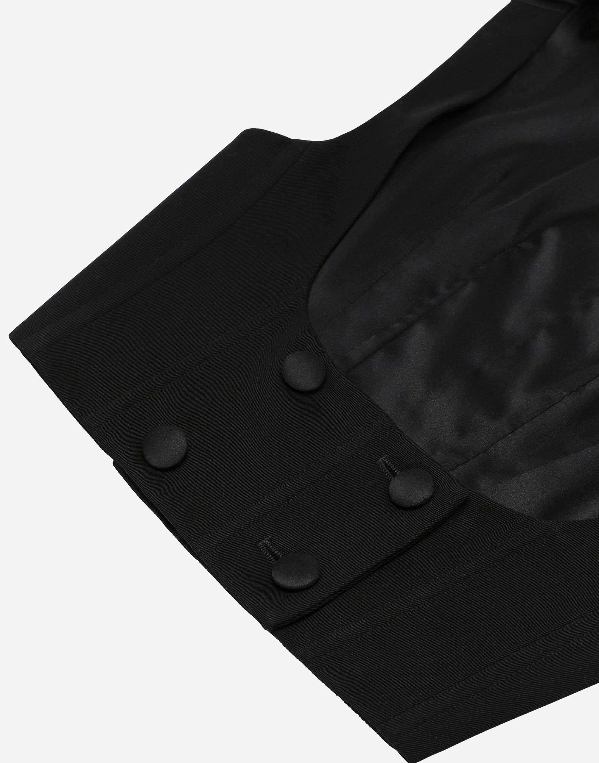 Double-breasted wool waistcoat with round neck - 9