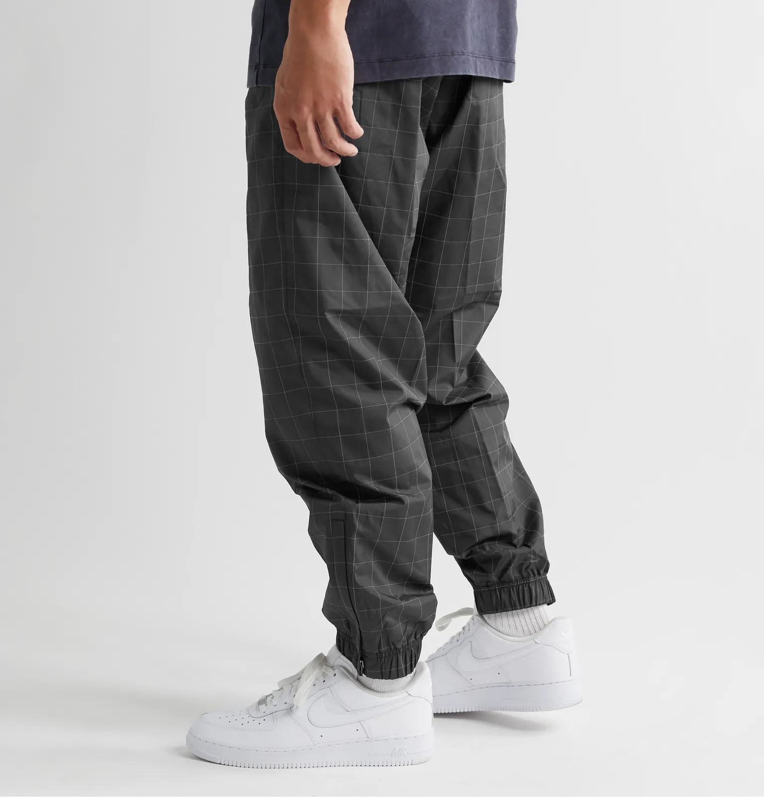 NikeLab Flash Reflective Checked Shell Track Pants - 4