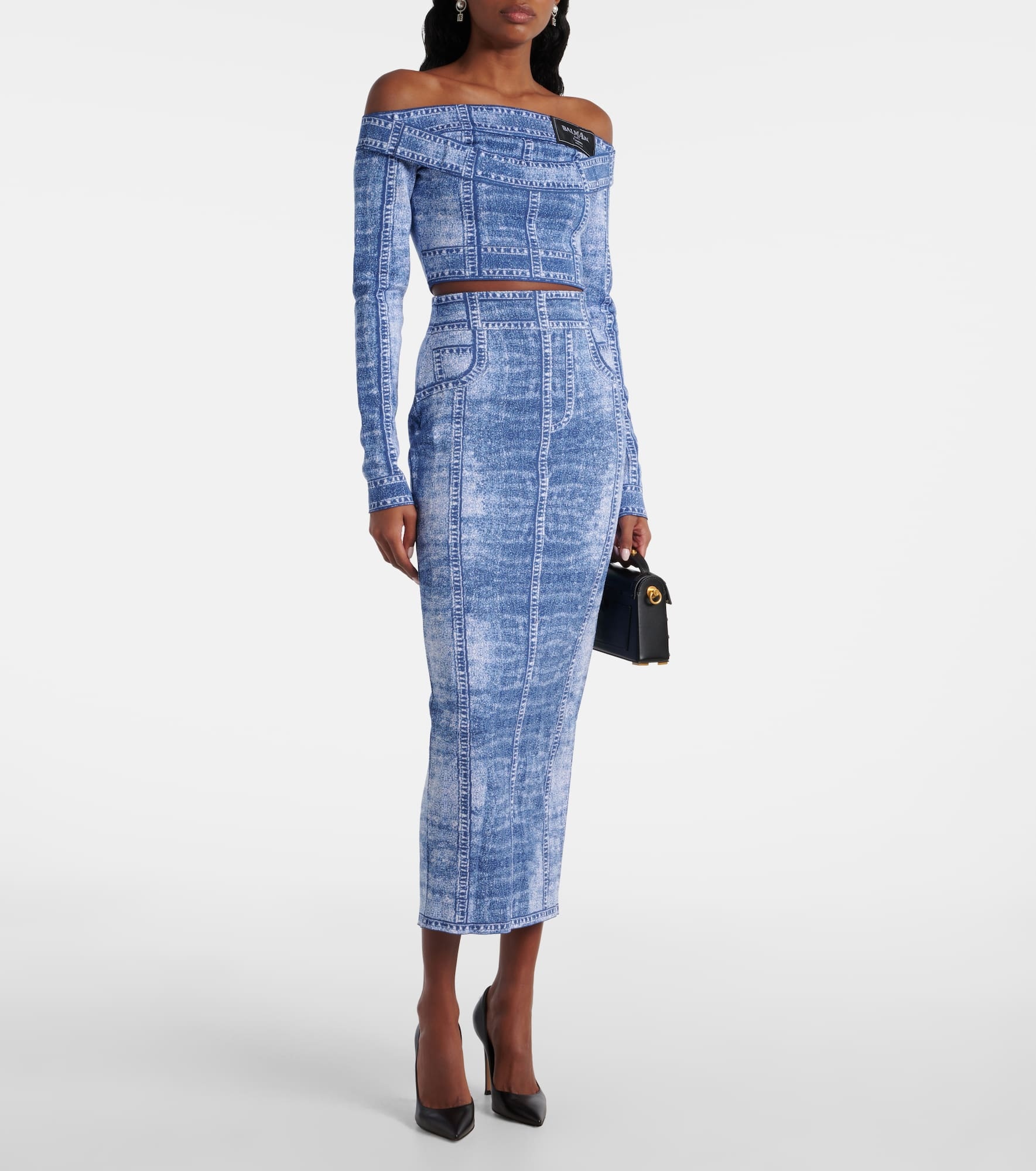 Trompe l'oeil crop top - 2