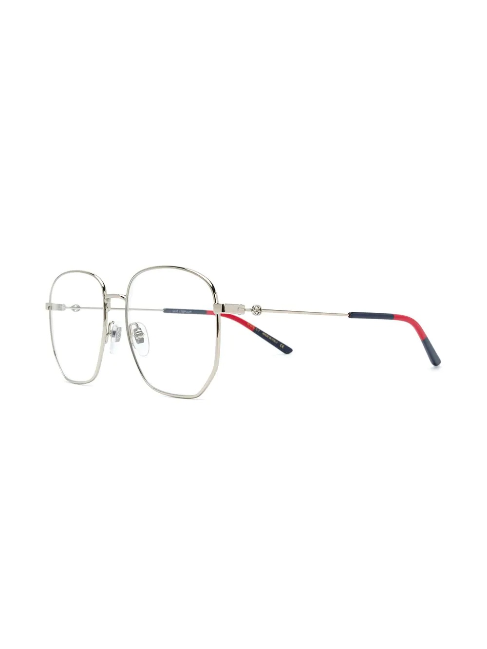 Web detail hexagonal-frame glasses - 2