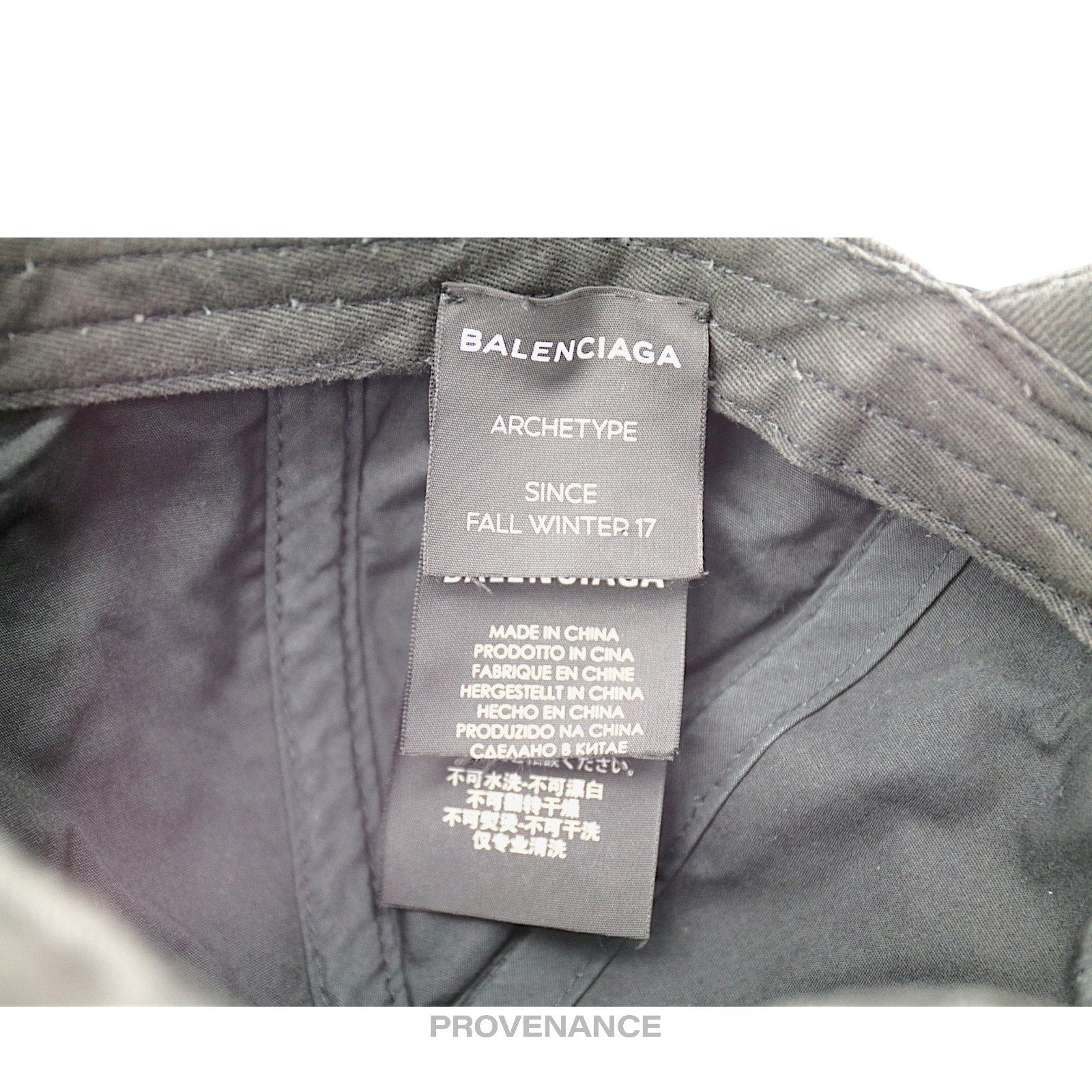Balenciaga Political Campaign Cap Hat - Washed Black - 11