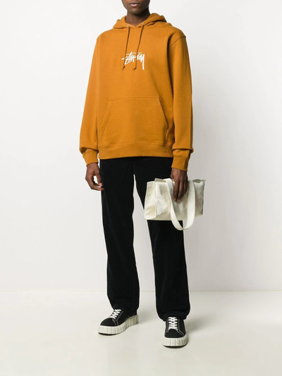 Stüssy logo cotton hoodie outlook