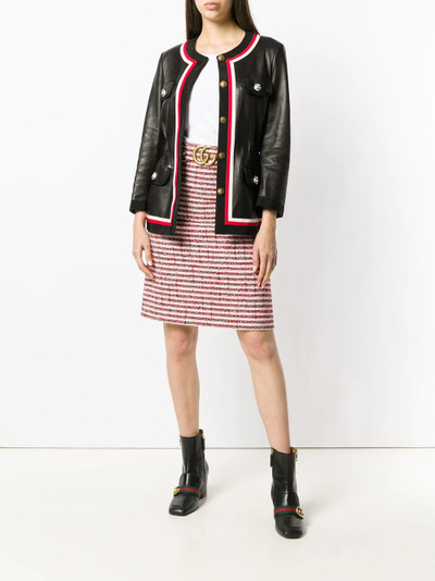 GUCCI ribbon trim jacket outlook