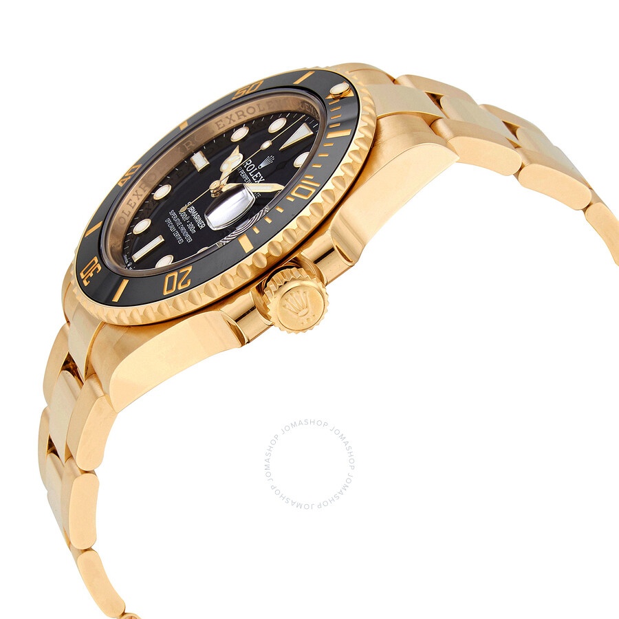 Submariner Black Dial 18K Yellow Gold Oyster Bracelet Automatic Men's Watch 126618LNBKSO - 2