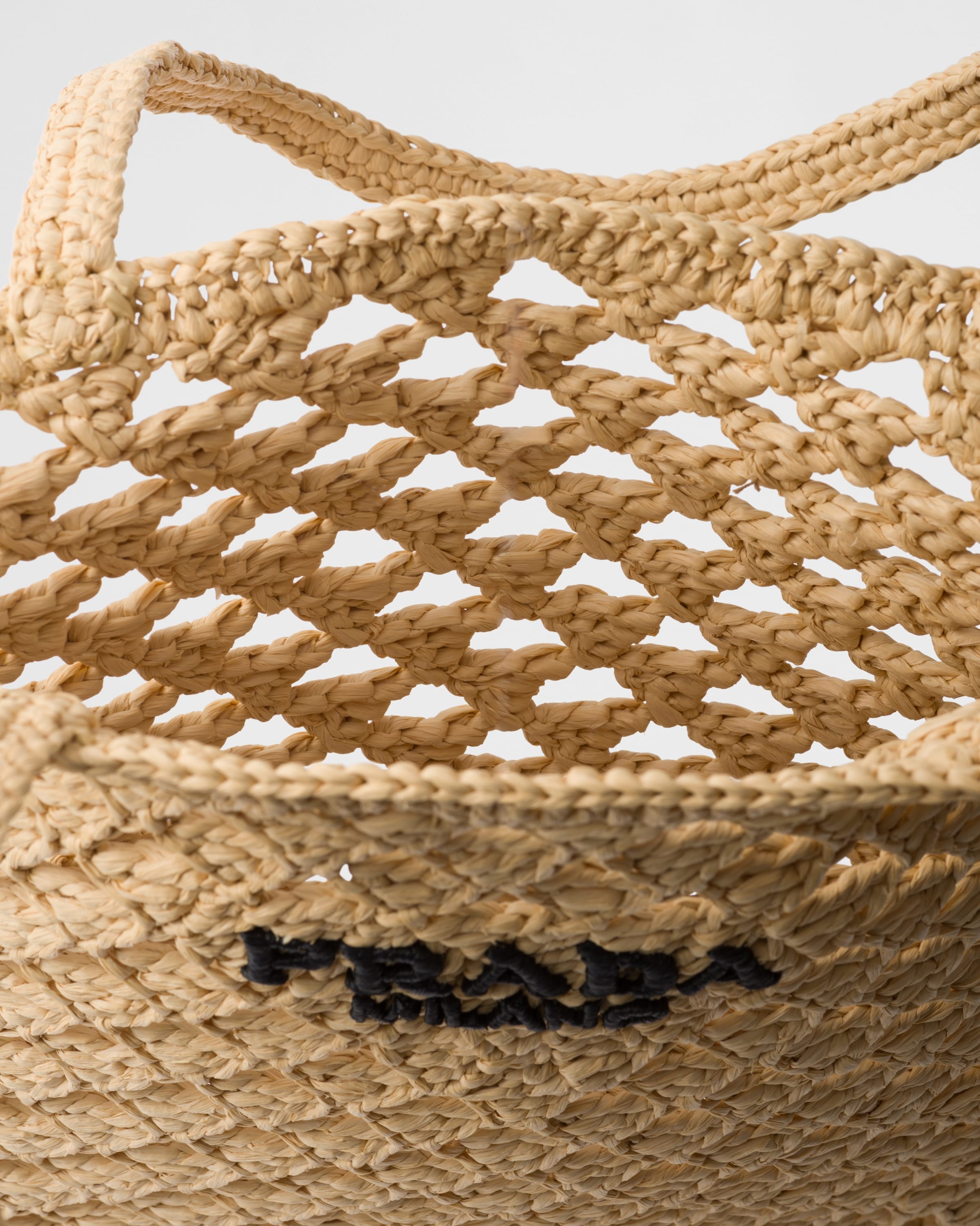 Woven fabric crochet tote bag - 2