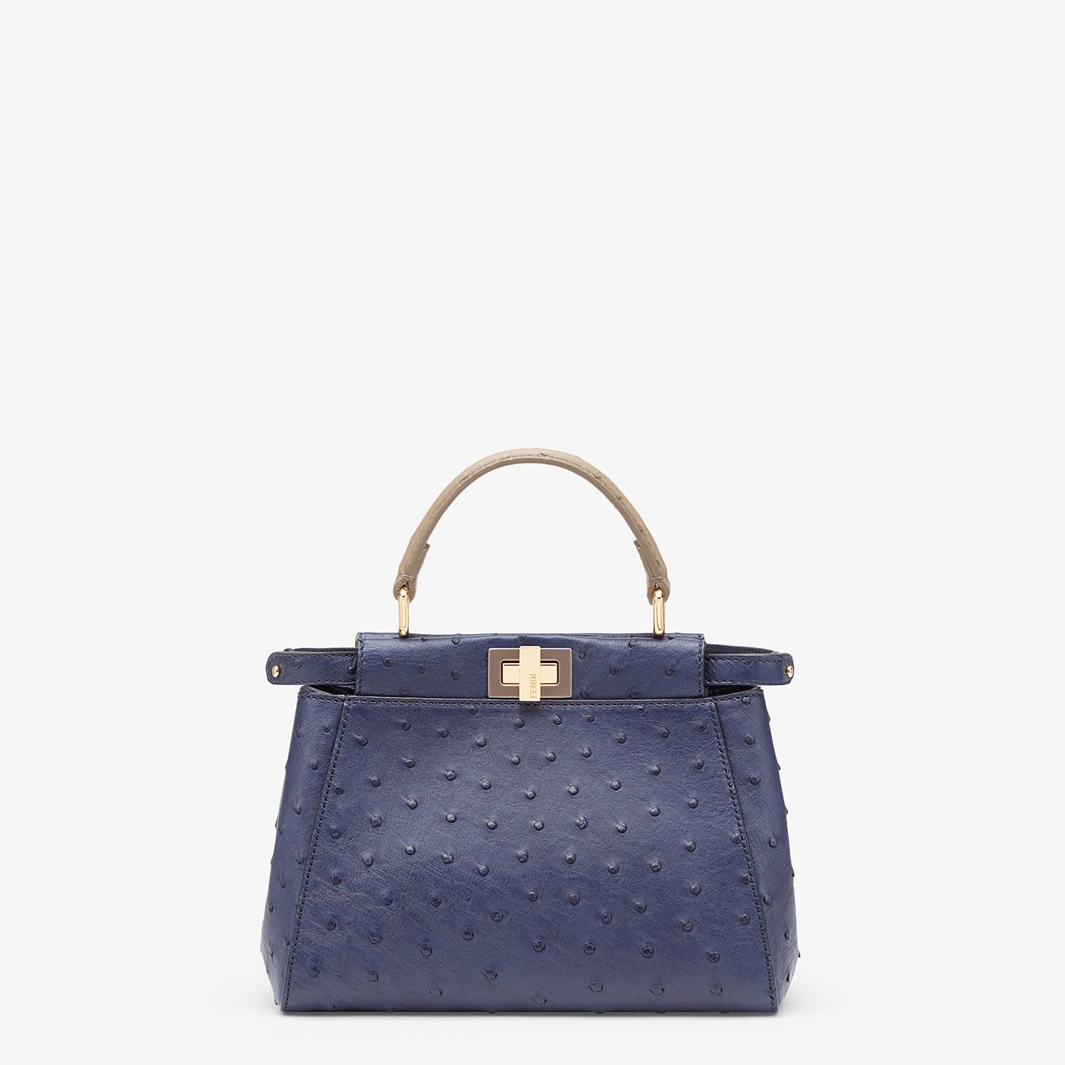 Blue ostrich bag - 1