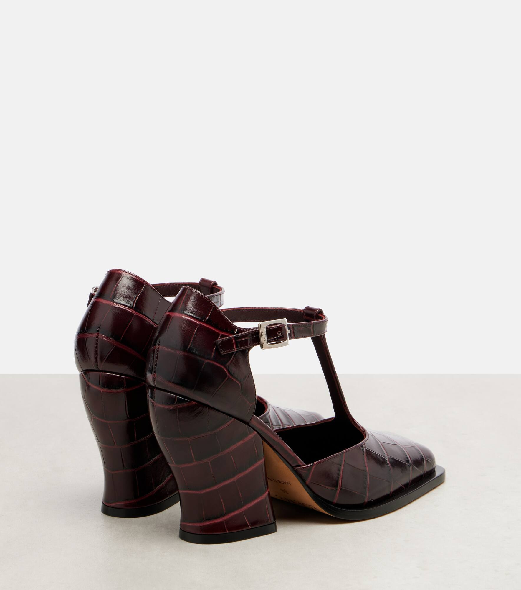 Onda 90 croc-effect leather pumps - 2