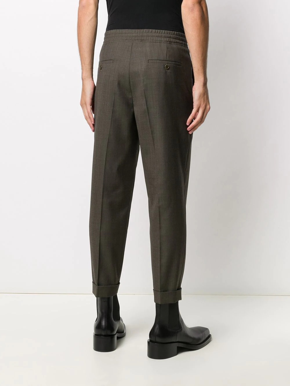 tapered slim-fit trousers - 4