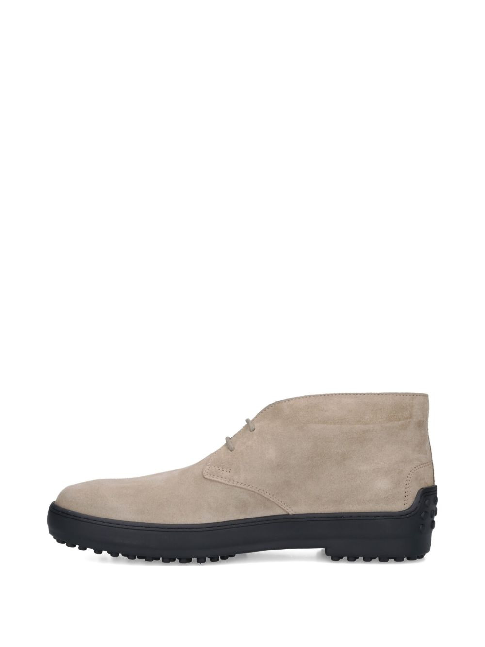 lace-up suede desert boots - 3