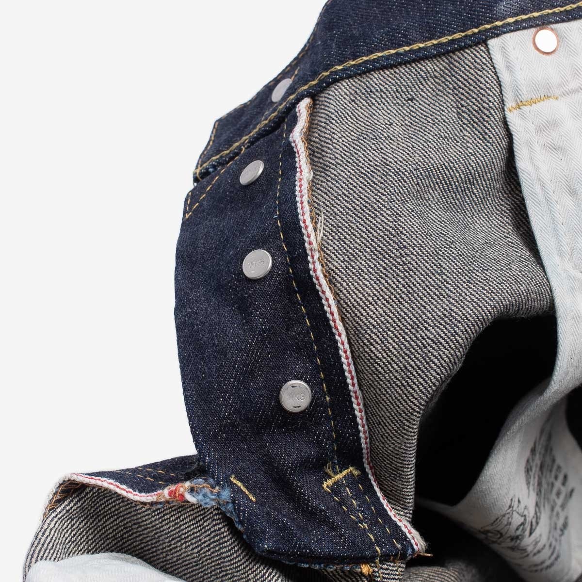 IH-777N 17oz Selvedge Denim Slim Tapered Cut Jeans - Natural Indigo - 12