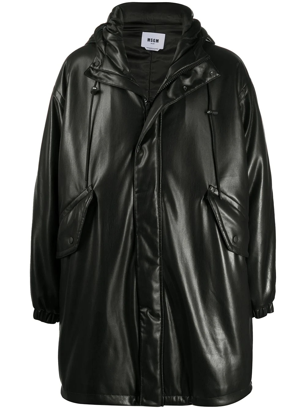 laminated finish raincoat - 1