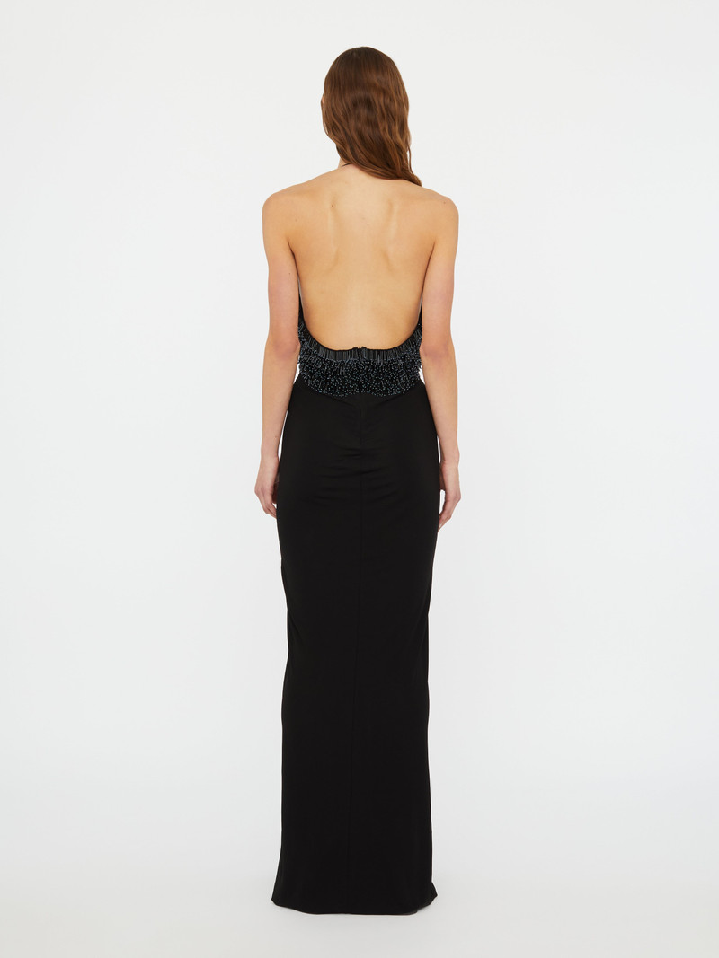 Tiered Thorn Beaded Disconnect Dress 5