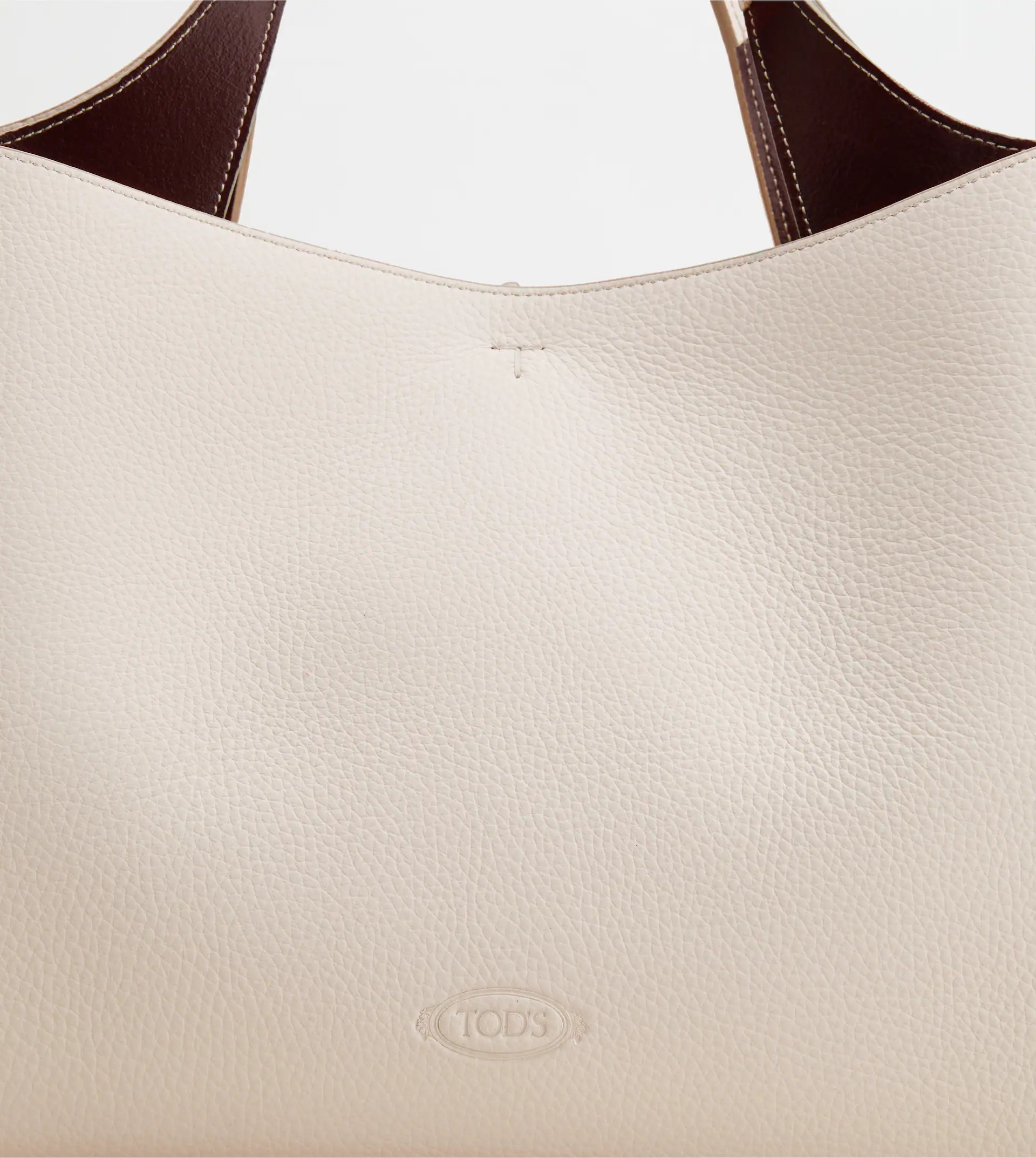 TOD'S BAG IN LEATHER MEDIUM - BEIGE - 5