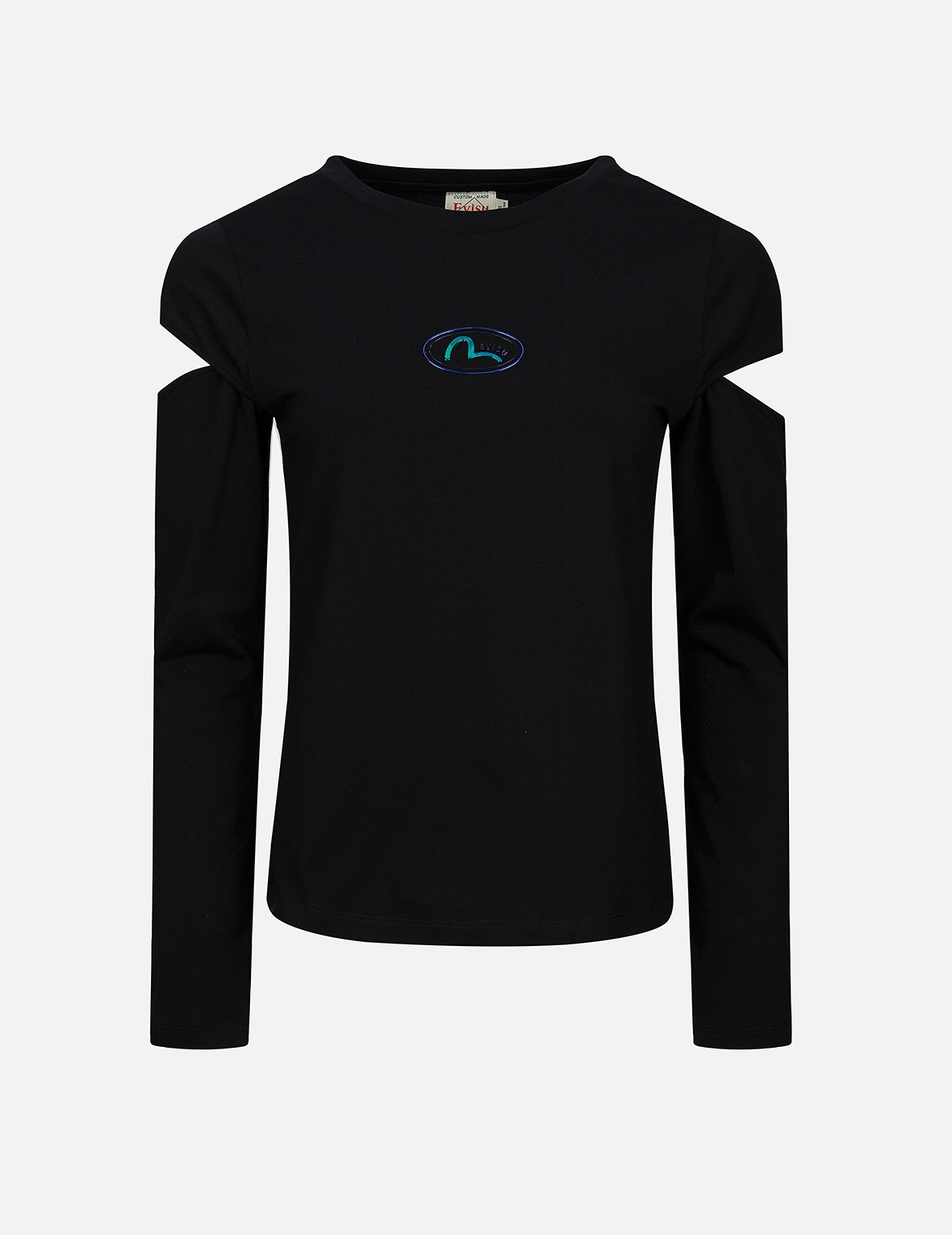 SEAGULL TACTILE PRINT CUT-OUT SLEEVE T-SHIRT - 1