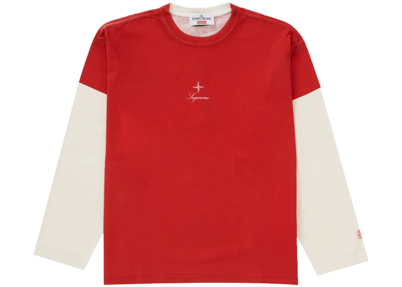 Supreme Stone Island L/S Top Red - 1