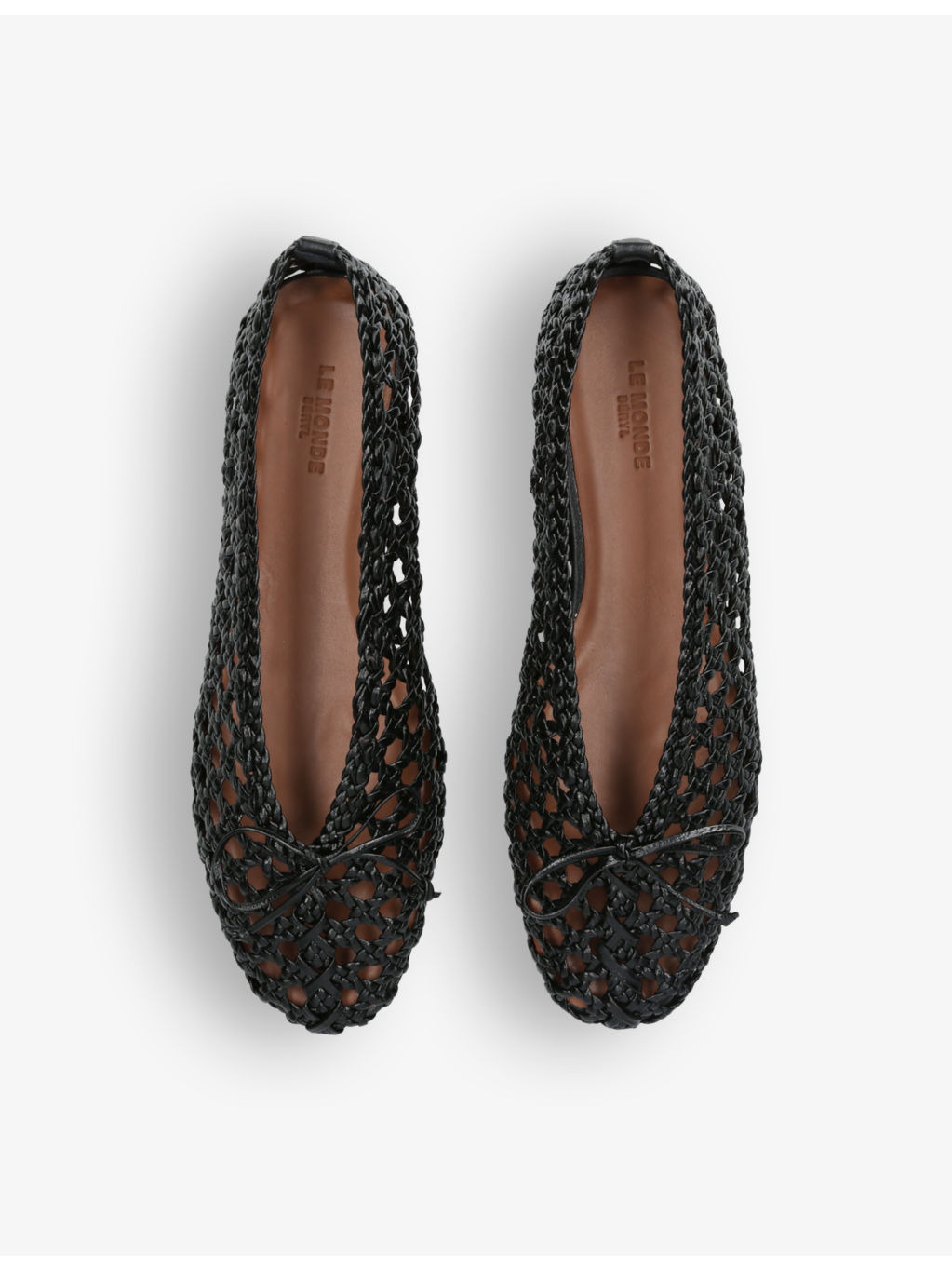 Regency bow-embellished leather slippers - 2