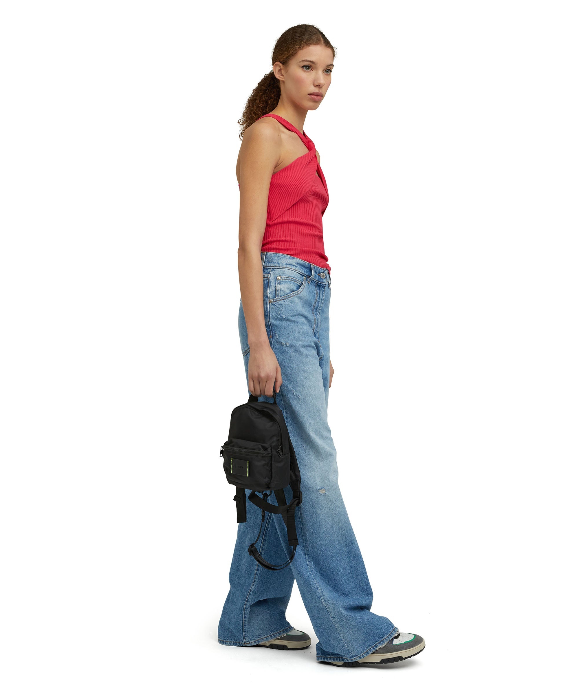 MSGM signature nylon mini backpack - 5