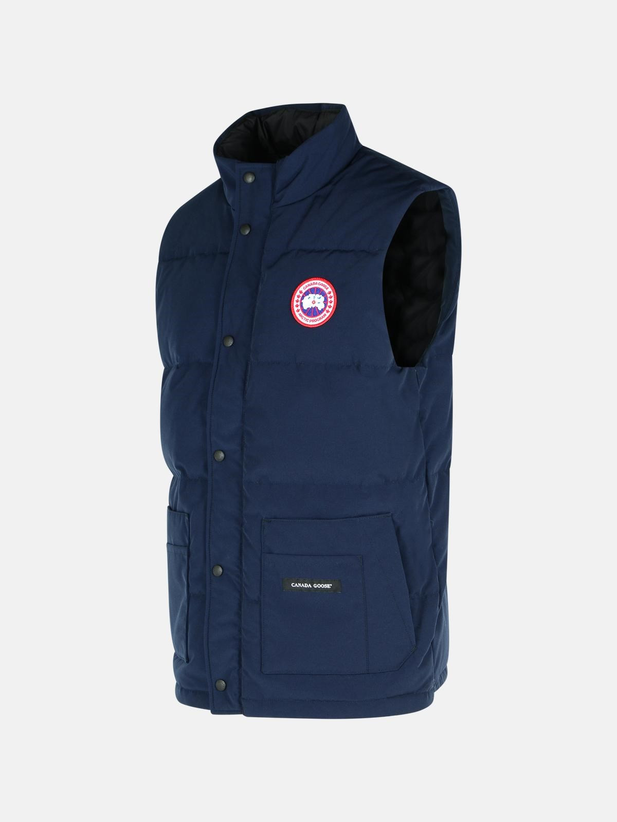 'FREESTYLE' BLUE COTTON BLEND VEST - 2